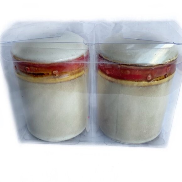 Farmhouse Rooster Salt Pepper Ceramic Shaker Set Hand Painted 2 PC - Picture 7 of 16